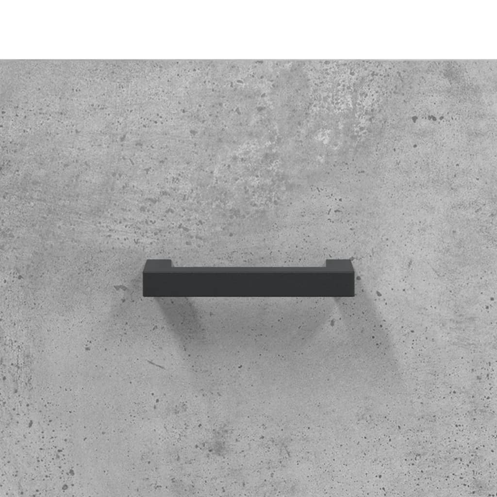 Highboard Concrete Grey 69,5x34x180 cm Engineered Wood