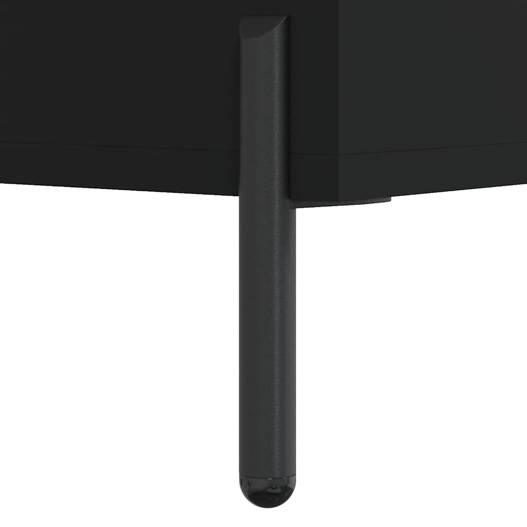 Highboard Black 69,5x34x180 cm Engineered Wood