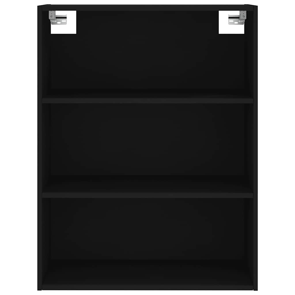 Highboard Black 69.5x34x180 cm Engineered Wood