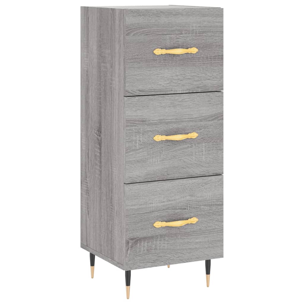 vidaXL Highboard Grey Sonoma 34.5x34x180 cm Engineered Wood