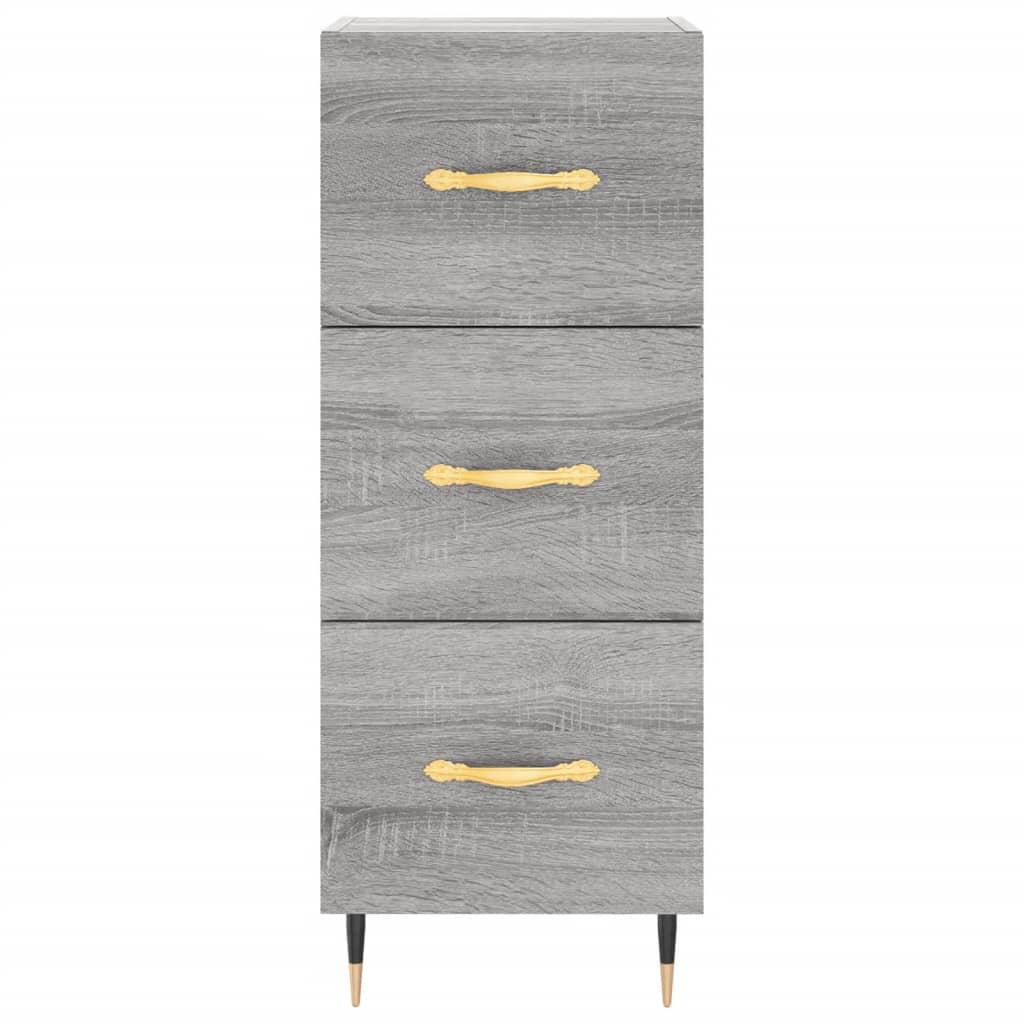 vidaXL Highboard Grey Sonoma 34.5x34x180 cm Engineered Wood