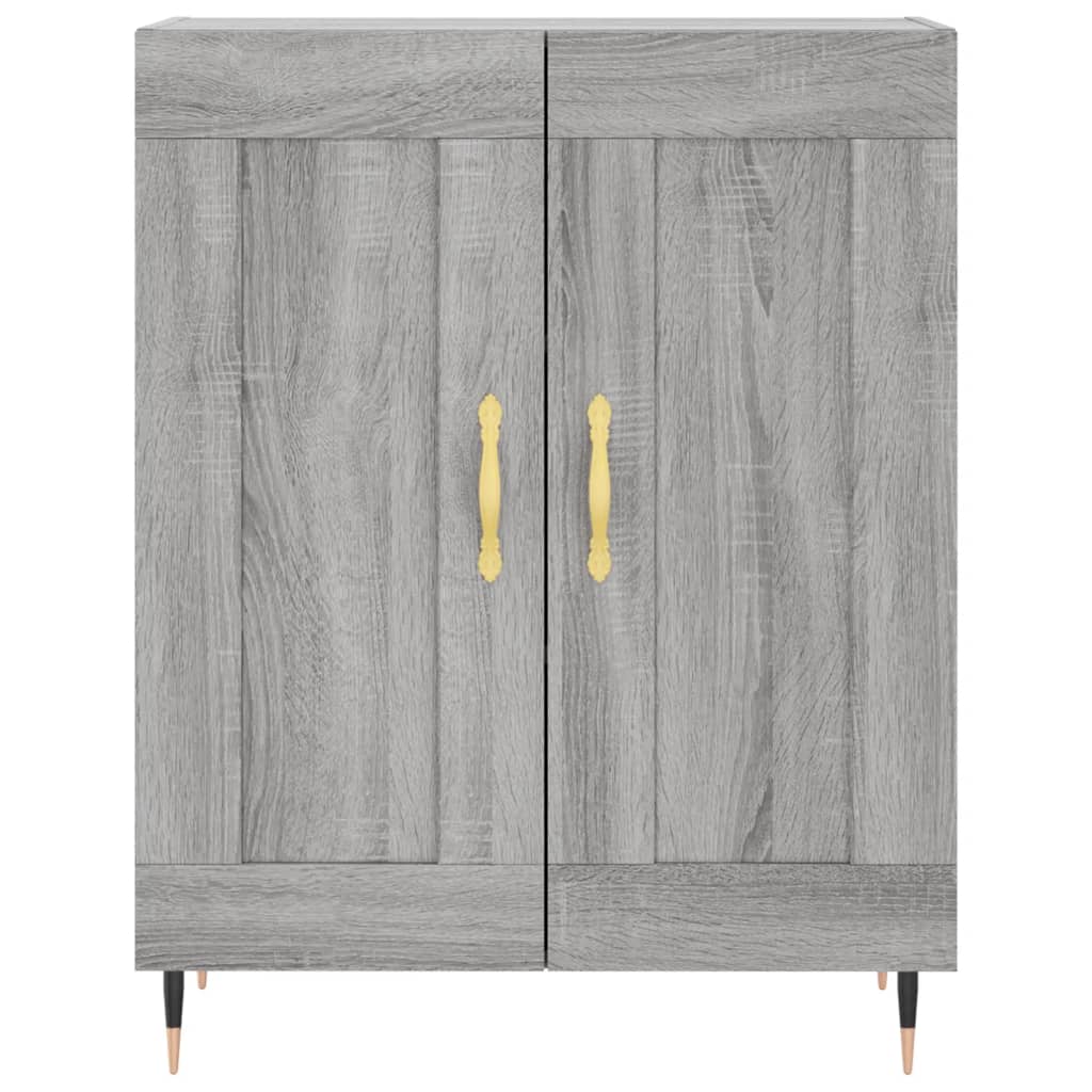 Highboard Grey Sonoma 69,5x34x180 cm Engineered Wood