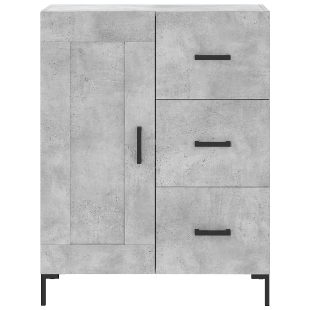 Highboard Concrete Grey 69,5x34x180 cm Engineered Wood