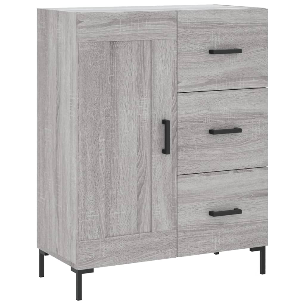 Highboard Grey Sonoma 69,5x34x180 cm Engineered Wood