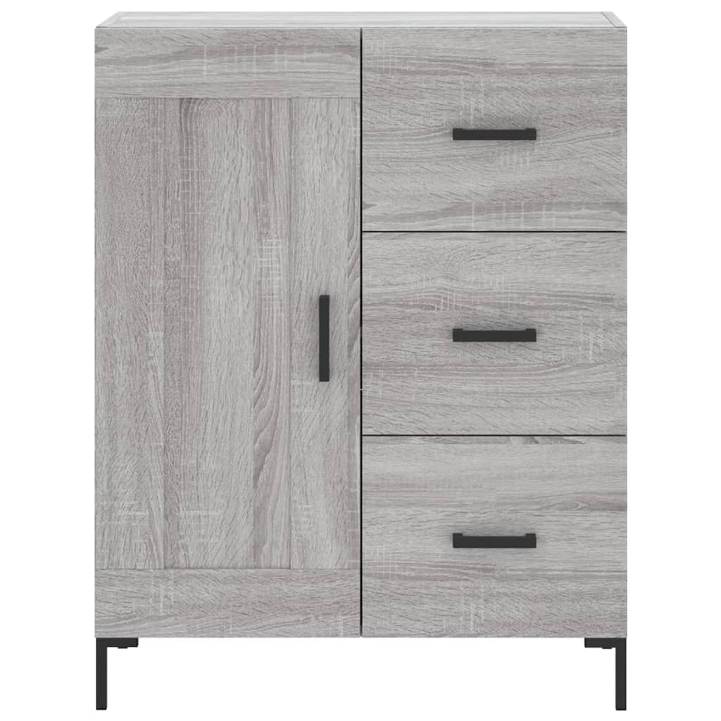 Highboard Grey Sonoma 69,5x34x180 cm Engineered Wood
