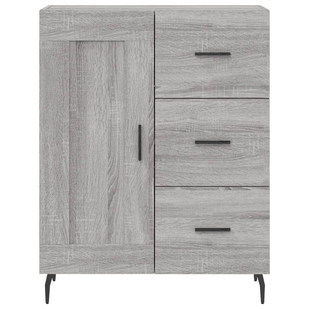 Highboard Grey Sonoma 69,5x34x180 cm Engineered Wood