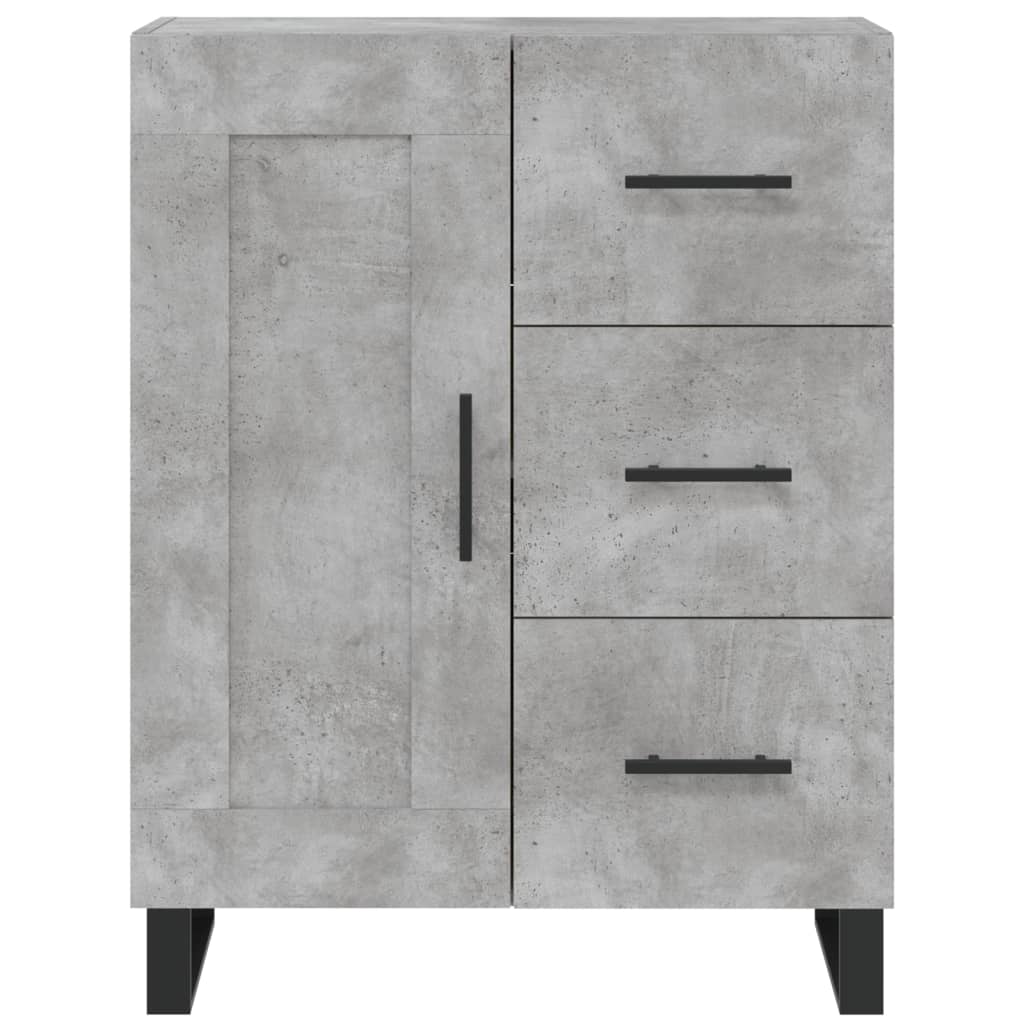 Highboard Concrete Grey 69,5x34x180 cm Engineered Wood