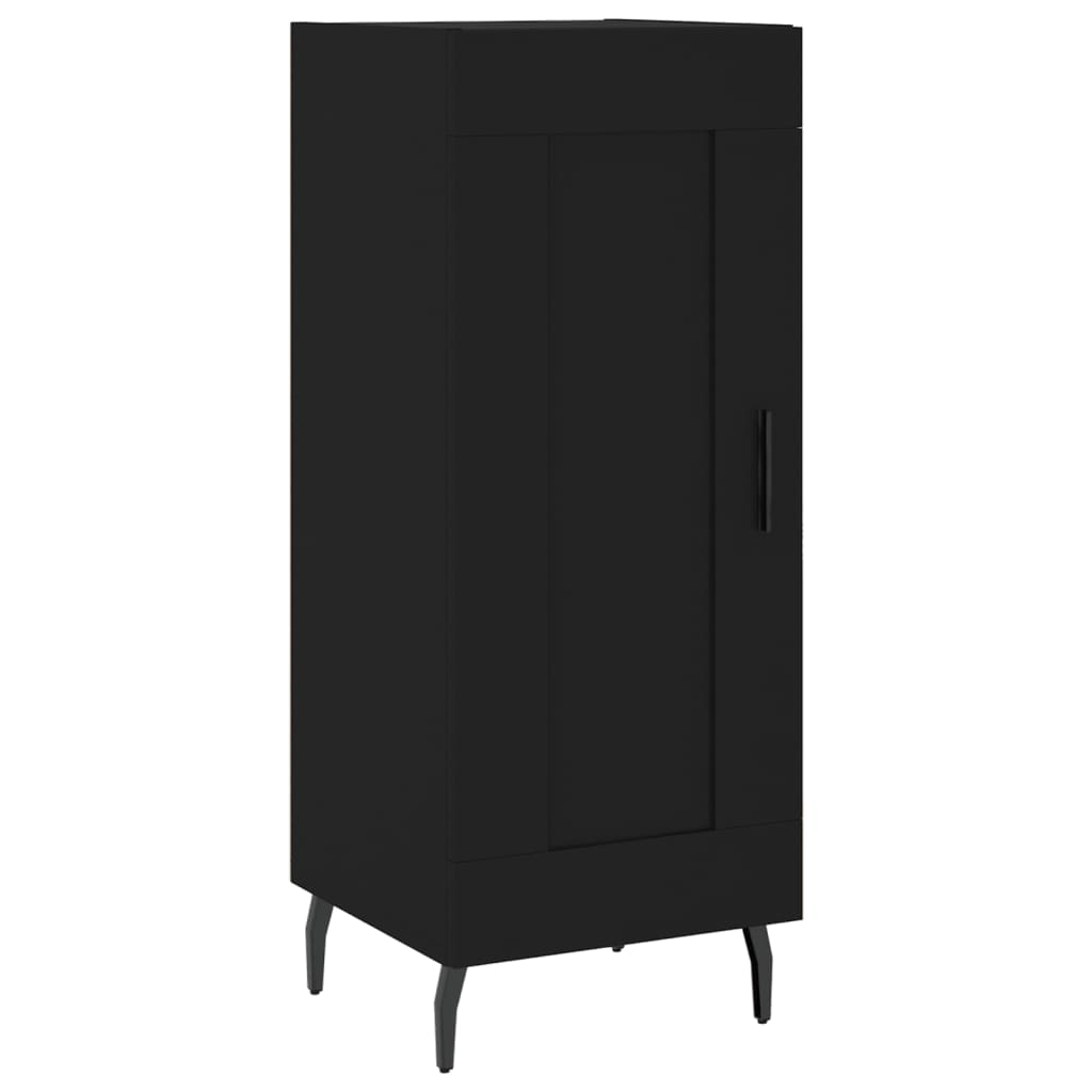 vidaXL Highboard Black 34.5x34x180 cm Engineered Wood