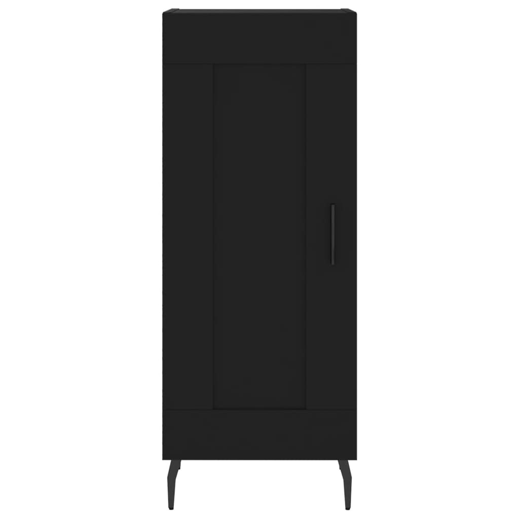 vidaXL Highboard Black 34.5x34x180 cm Engineered Wood