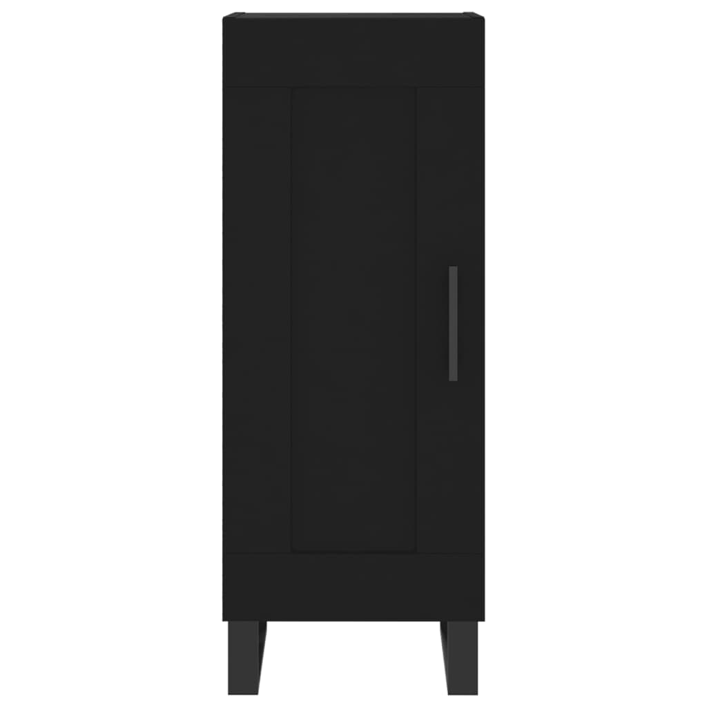 vidaXL Highboard Black 34.5x34x180 cm Engineered Wood