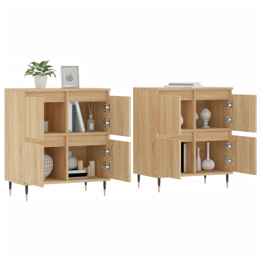 Sideboards 2 pcs Sonoma Oak Engineered Wood