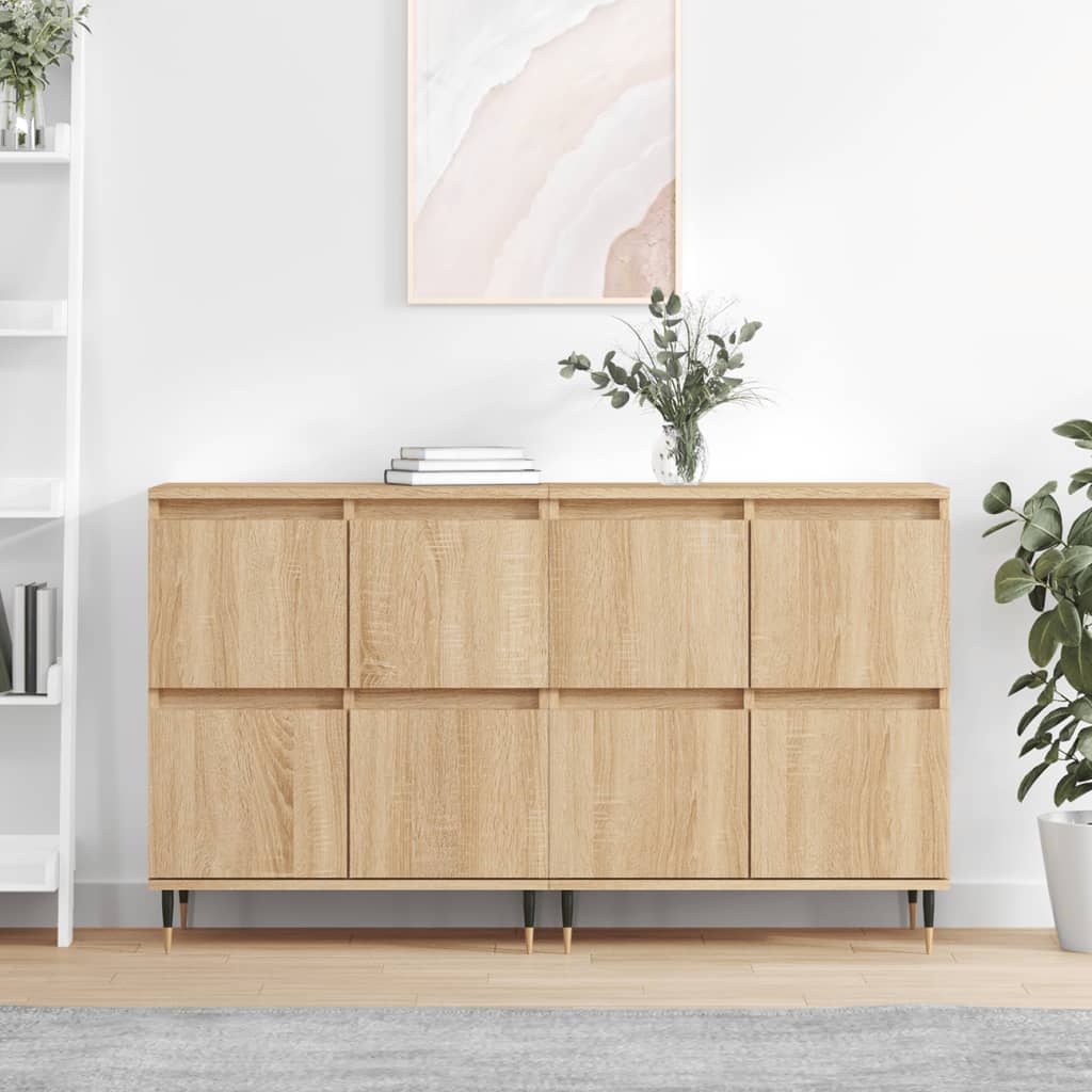 Sideboards 2 pcs Sonoma Oak Engineered Wood