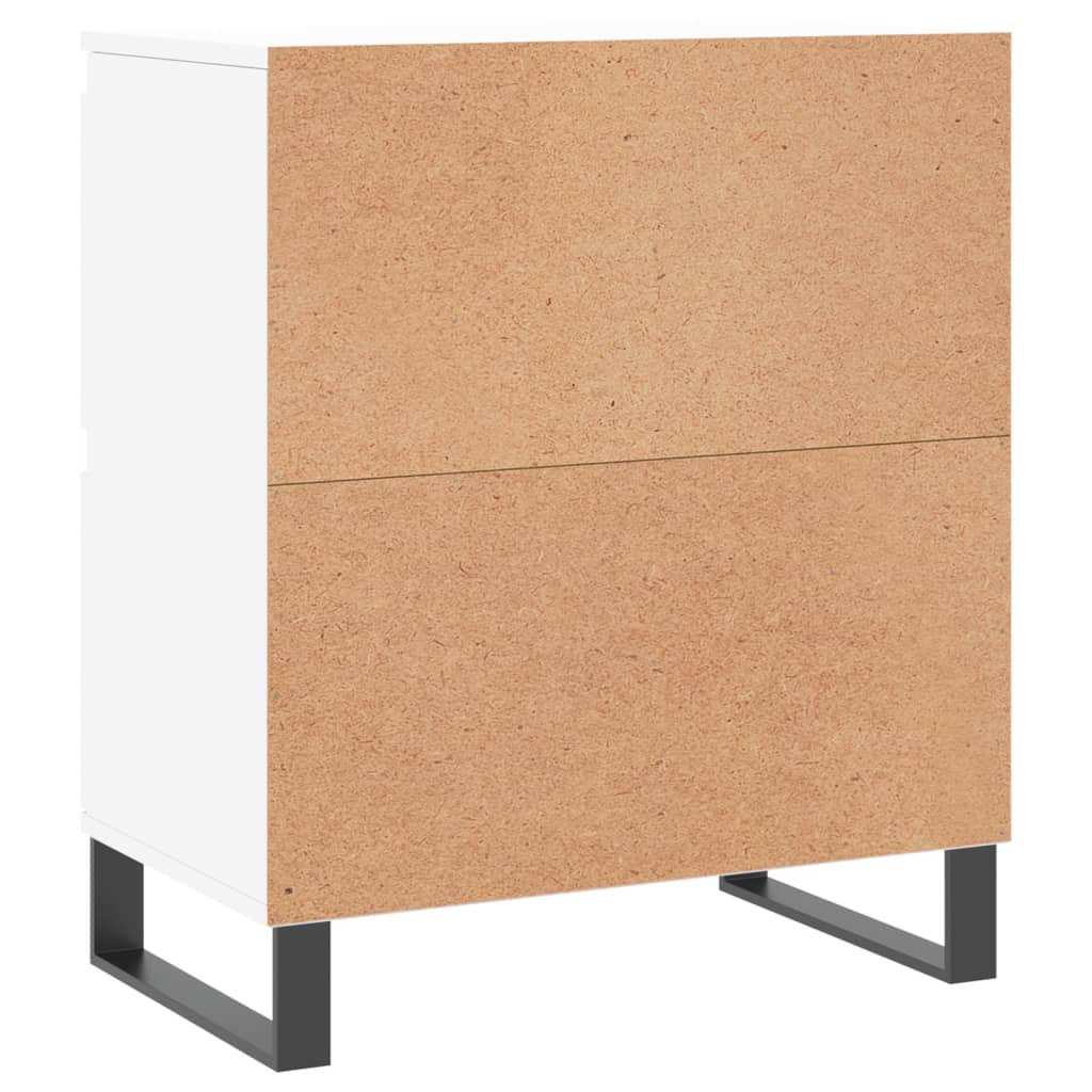 Sideboards 2 pcs White Engineered Wood