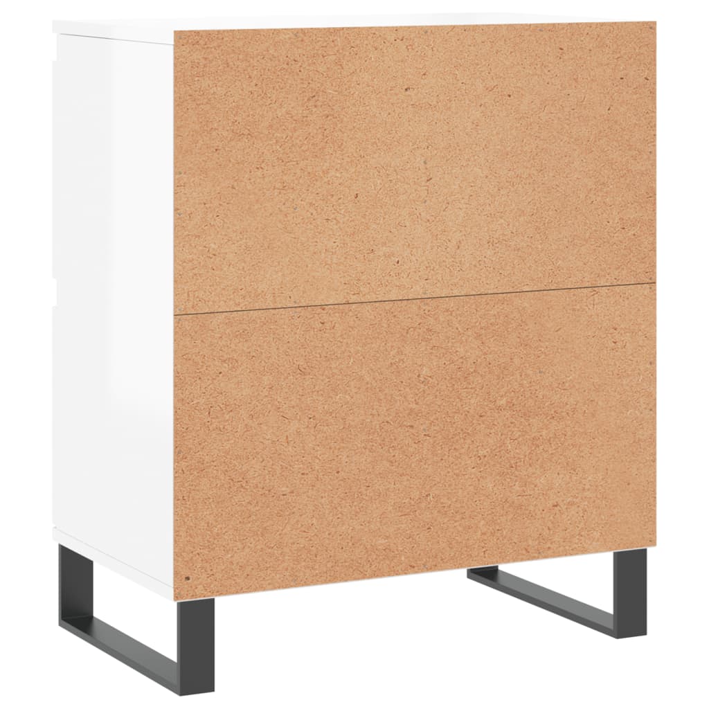 Sideboards 3 pcs High Gloss White Engineered Wood