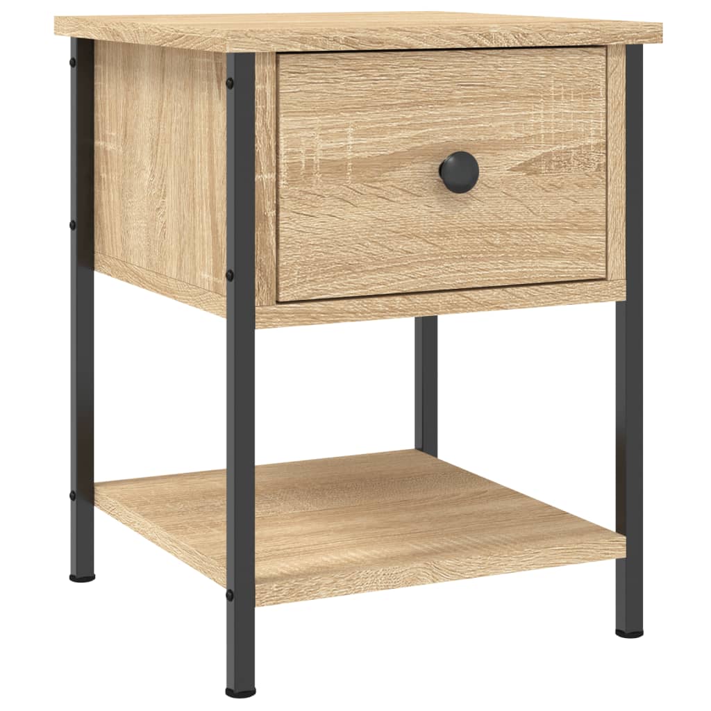 Bedside Tables 2 pcs Sonoma Oak 34x35,5x45 cm Engineered Wood