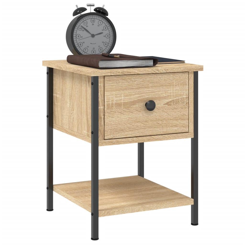 Bedside Tables 2 pcs Sonoma Oak 34x35,5x45 cm Engineered Wood