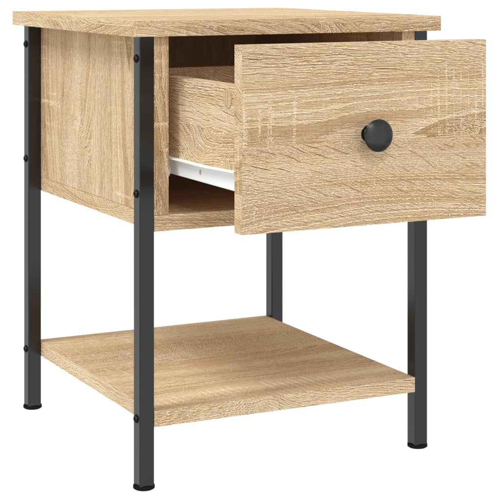 Bedside Tables 2 pcs Sonoma Oak 34x35,5x45 cm Engineered Wood
