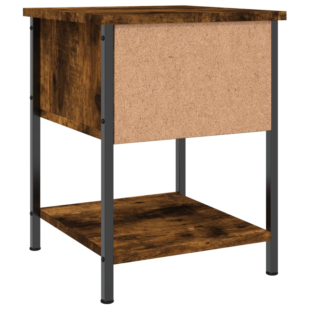 Bedside Tables 2 pcs Smoked Oak 34x35,5x45 cm Engineered Wood