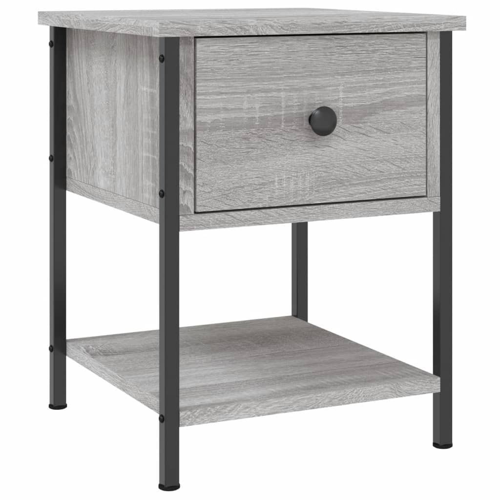 Bedside Tables 2 pcs Grey Sonoma 34x35,5x45 cm Engineered Wood