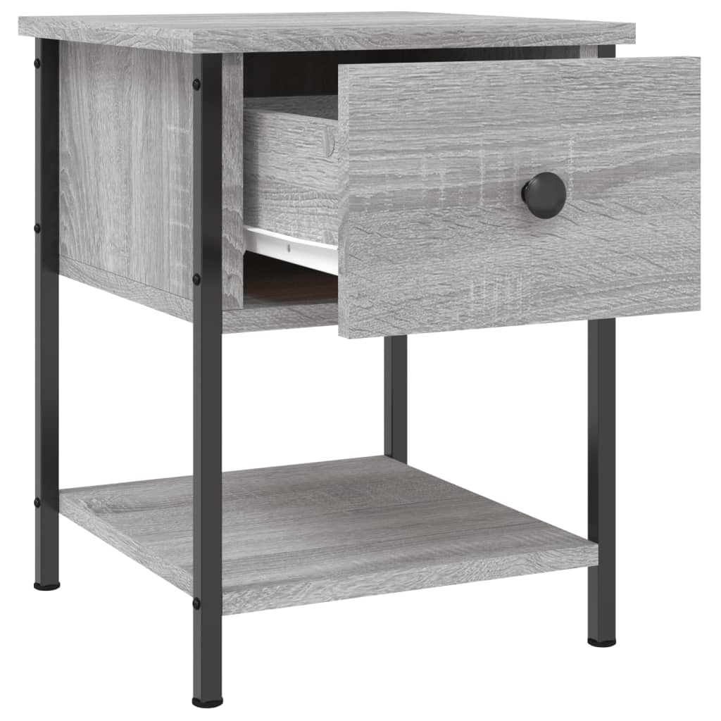Bedside Tables 2 pcs Grey Sonoma 34x35,5x45 cm Engineered Wood