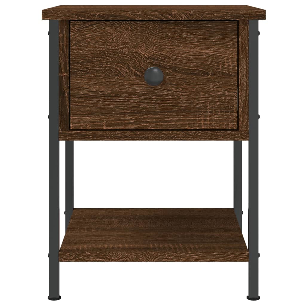 vidaXL Bedside Tables 2 pcs Brown Oak 34x35.5x45 cm Engineered Wood