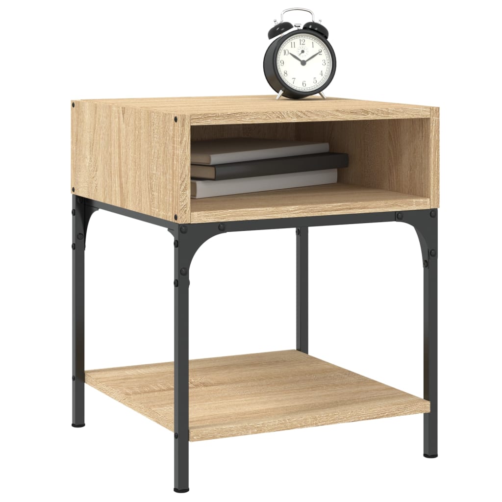 vidaXL Bedside Tables 2 pcs Sonoma Oak 40x41x50 cm Engineered Wood