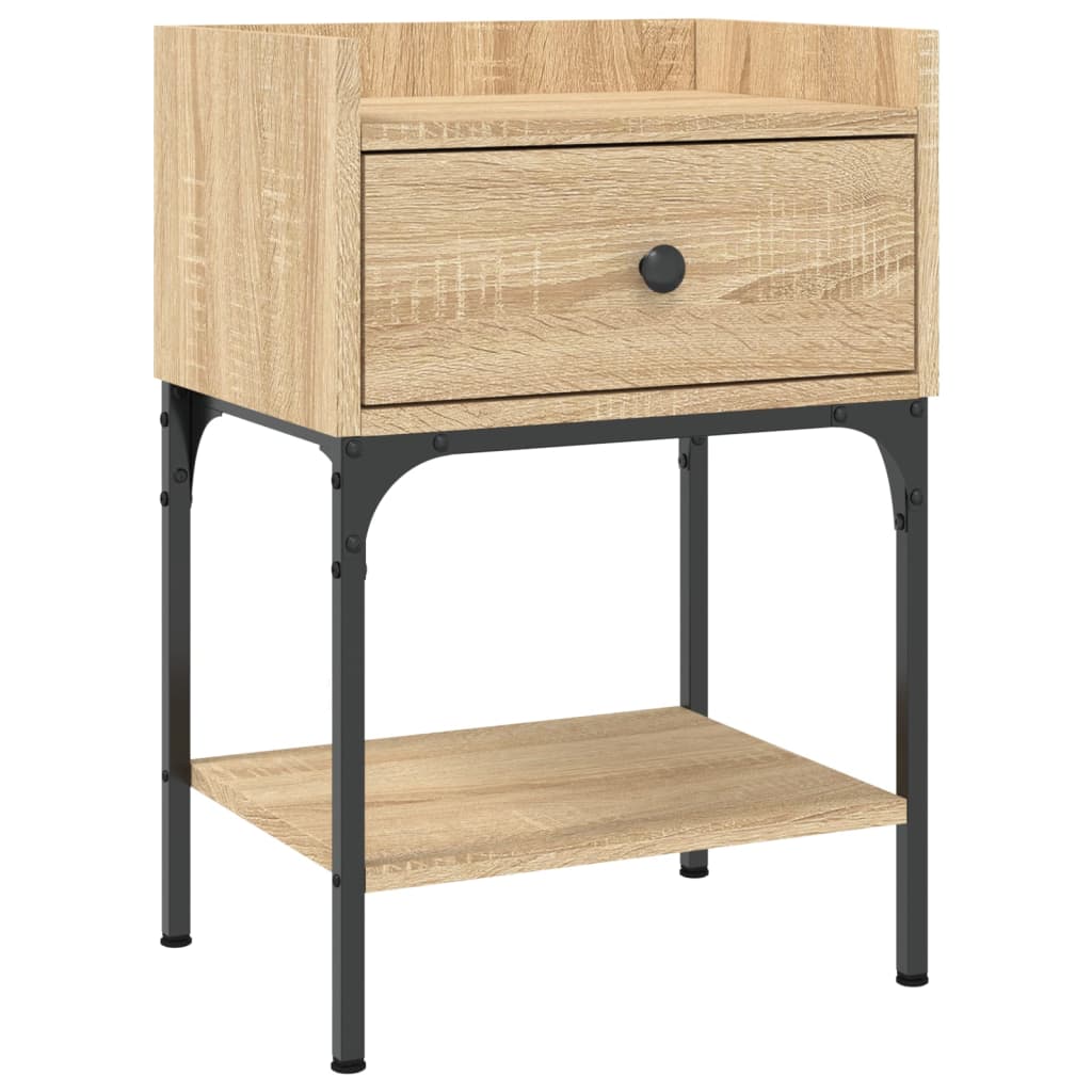 Bedside Table Sonoma Oak 40,5x31x60 cm Engineered Wood