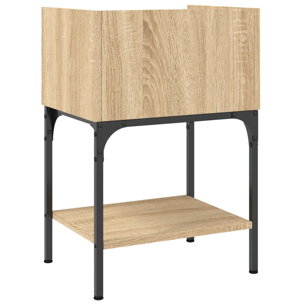 Bedside Table Sonoma Oak 40,5x31x60 cm Engineered Wood