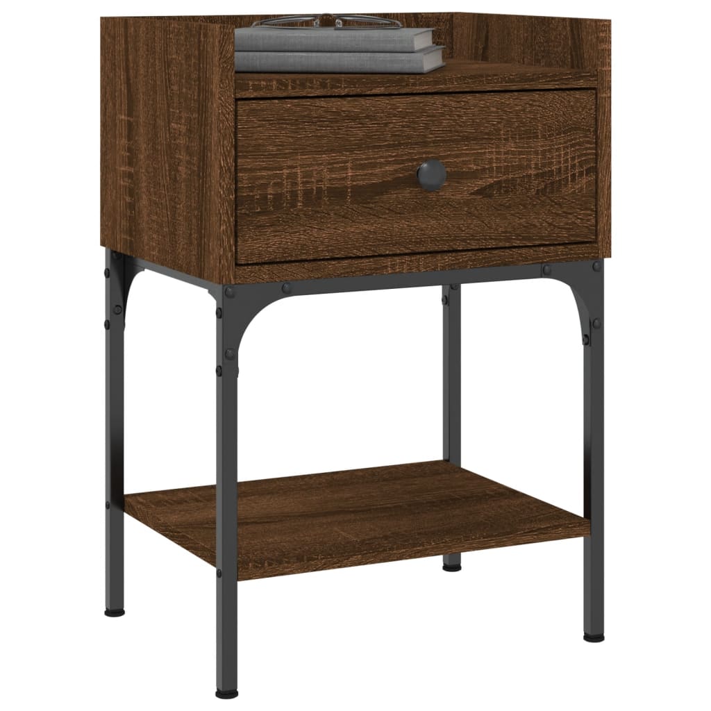 Bedside Tables 2 pcs Brown Oak 40,5x31x60 cm Engineered Wood