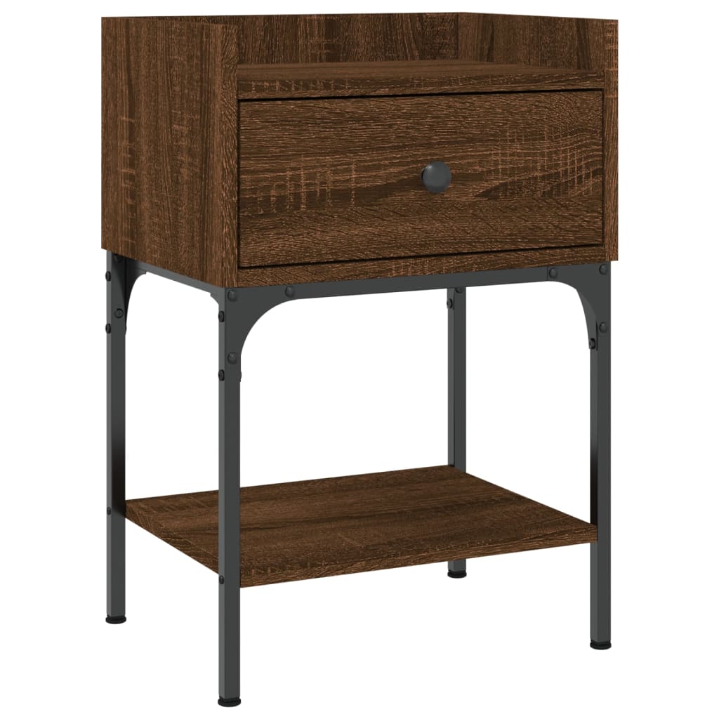 Bedside Tables 2 pcs Brown Oak 40,5x31x60 cm Engineered Wood