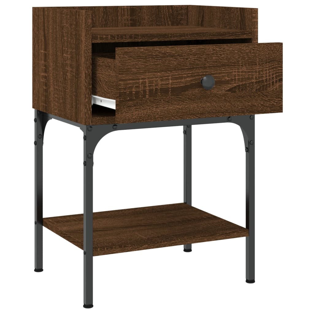 Bedside Tables 2 pcs Brown Oak 40,5x31x60 cm Engineered Wood