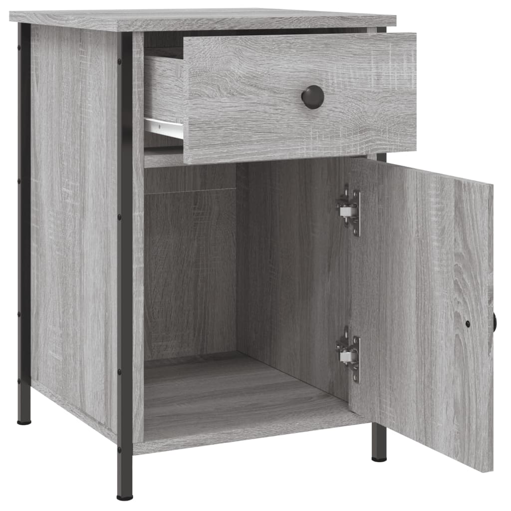 Bedside Cabinet Grey Sonoma 40x42x60 cm Engineered Wood
