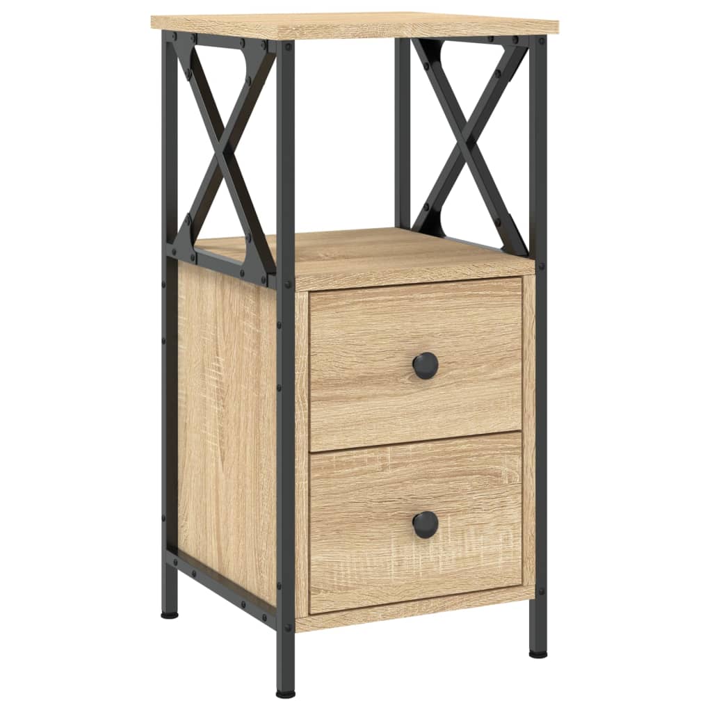 Bedside Cabinet Sonoma Oak 34x35,5x70 cm Engineered Wood