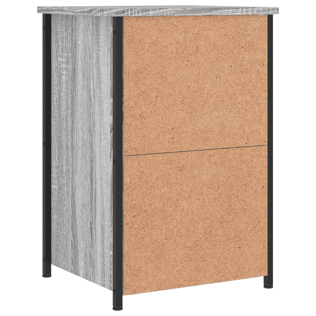Bedside Cabinet Grey Sonoma 40x36x60 cm Engineered Wood