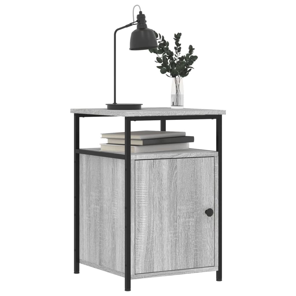 Bedside Cabinet Grey Sonoma 40x42x60 cm Engineered Wood