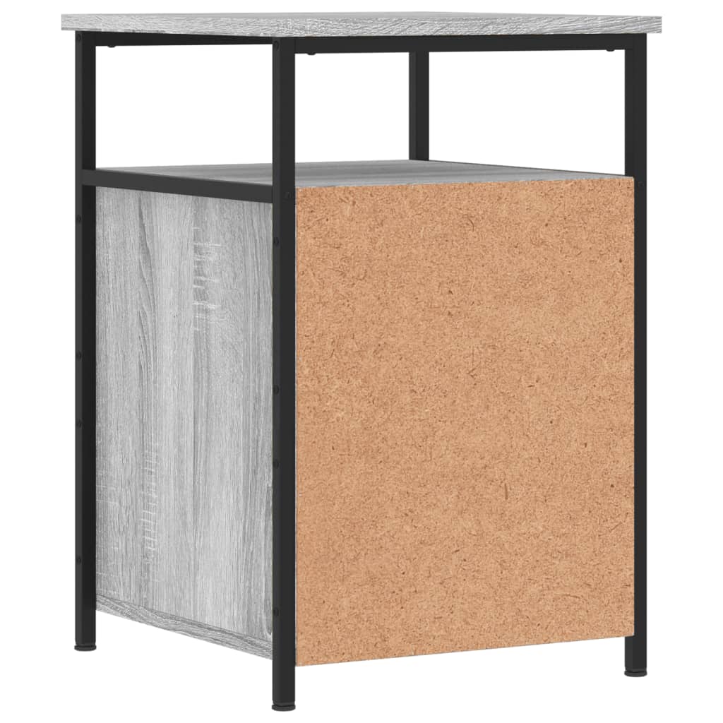 Bedside Cabinet Grey Sonoma 40x42x60 cm Engineered Wood