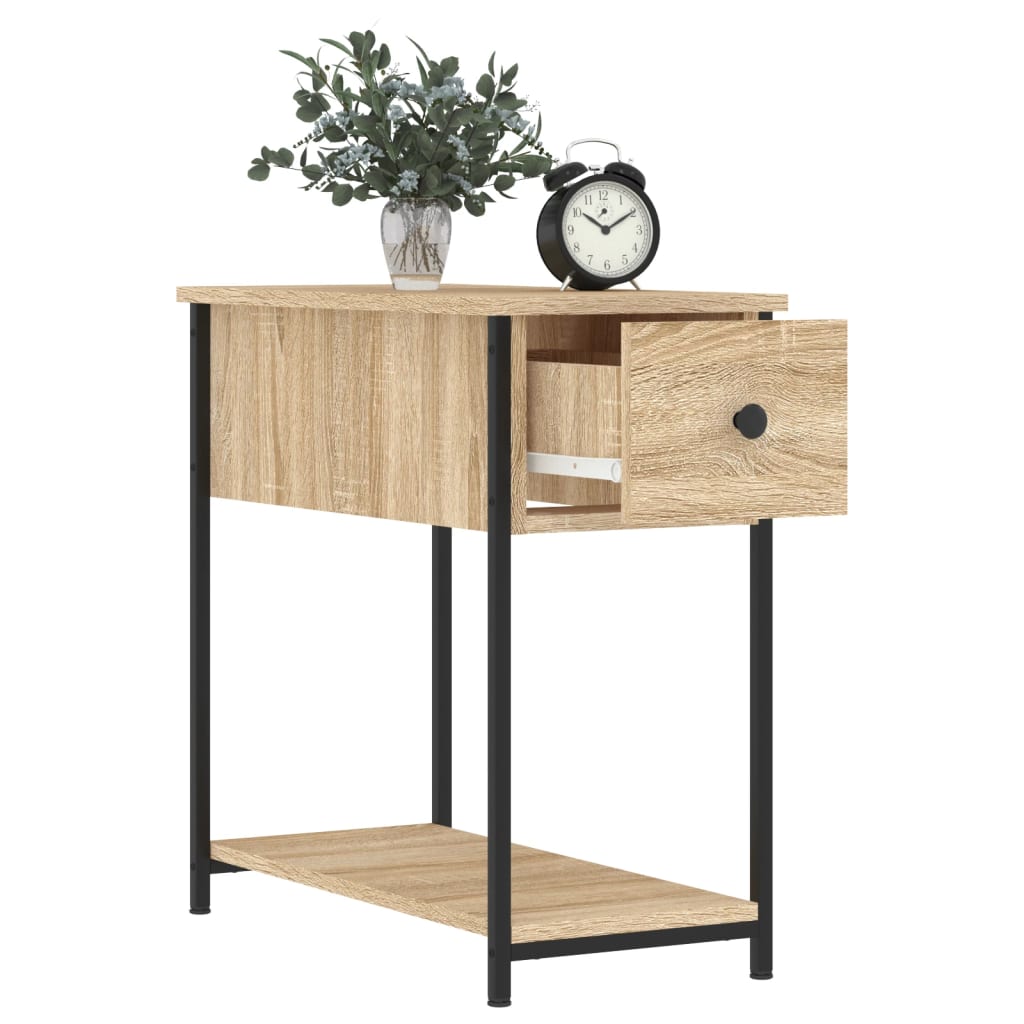 Bedside Cabinet | Set of 2 | Sonoma oak | Engineered wood, iron | Compact