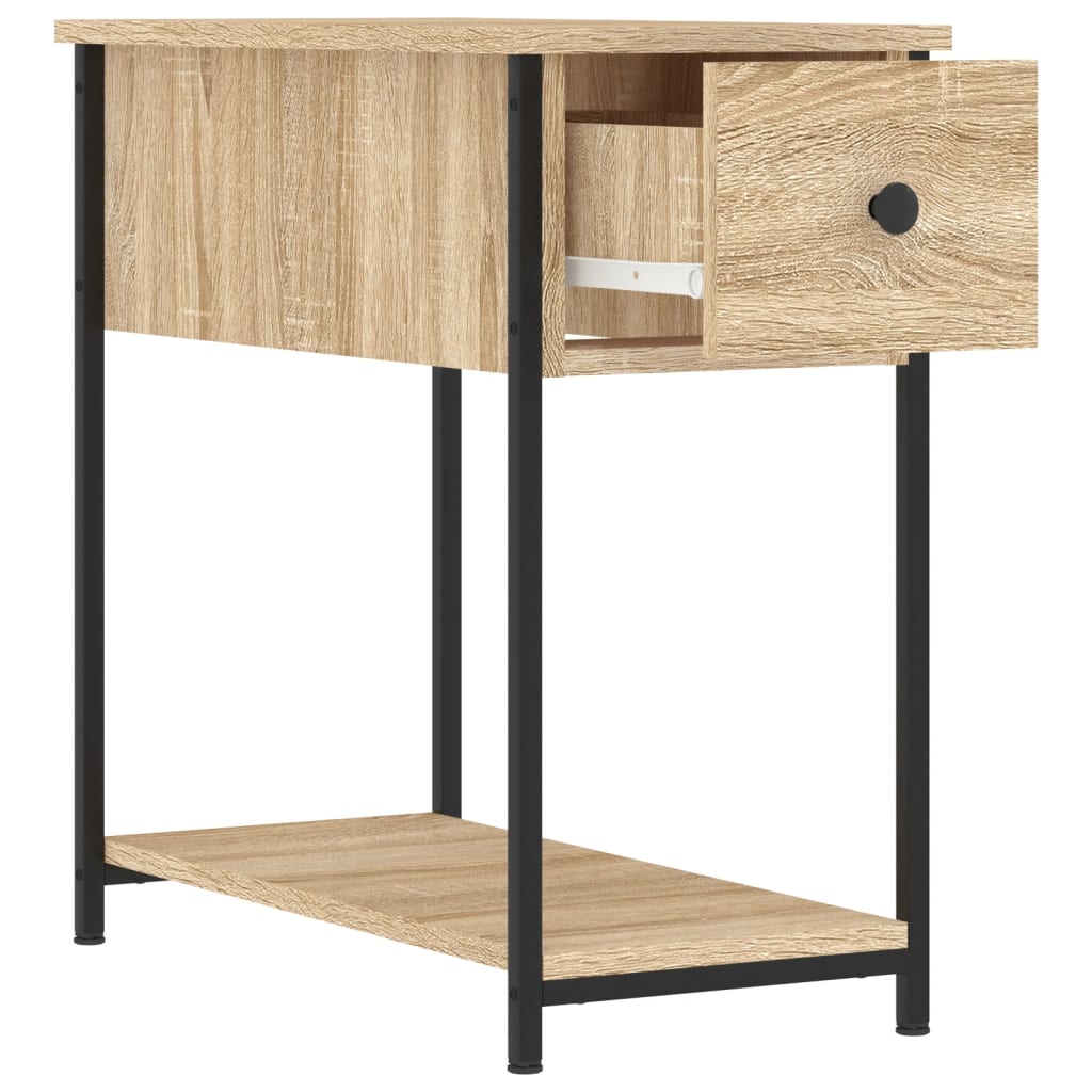 Bedside Cabinet | Set of 2 | Sonoma oak | Engineered wood, iron | Compact