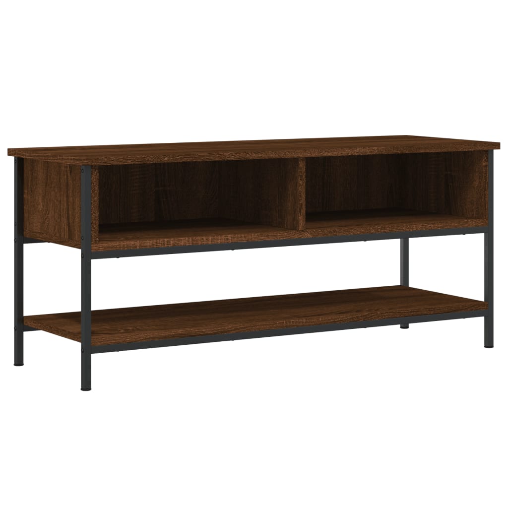 vidaXL TV Cabinet Brown Oak 100x35x45 cm Engineered Wood