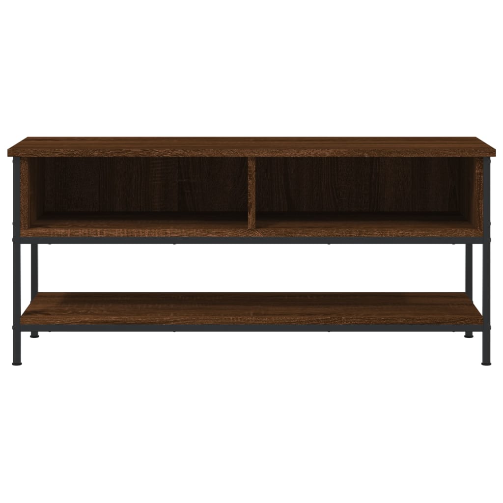 vidaXL TV Cabinet Brown Oak 100x35x45 cm Engineered Wood