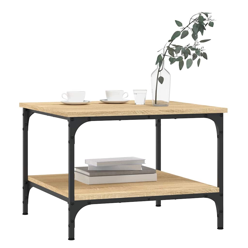 Coffee Table Sonoma Oak 55x55x40 cm Engineered Wood