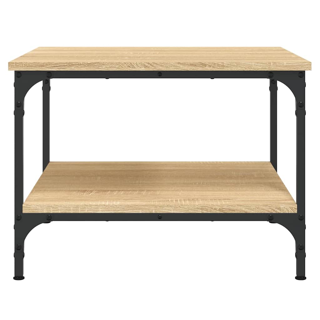 Coffee Table Sonoma Oak 55x55x40 cm Engineered Wood