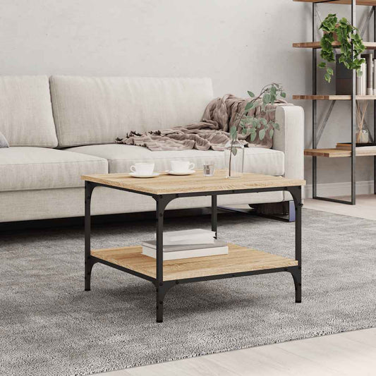 Coffee Table Sonoma Oak 55x55x40 cm Engineered Wood