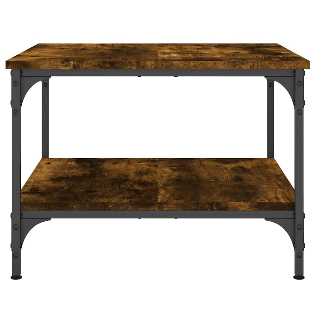 Coffee Table Smoked Oak 55x55x40 cm Engineered Wood