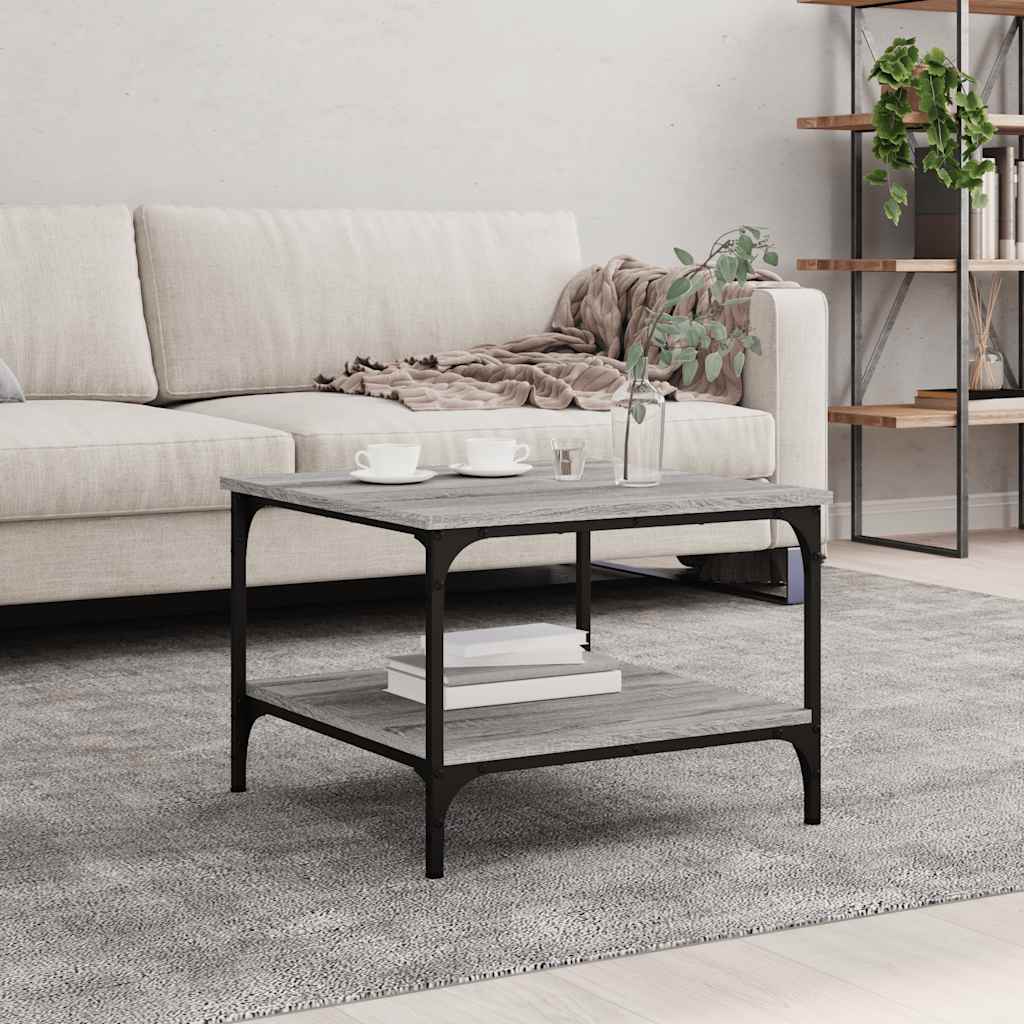 Coffee Table Grey Sonoma 55x55x40 cm Engineered Wood