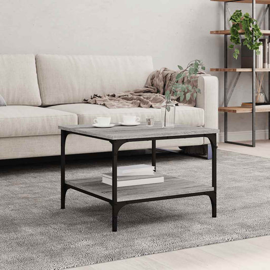 Coffee Table Grey Sonoma 55x55x40 cm Engineered Wood