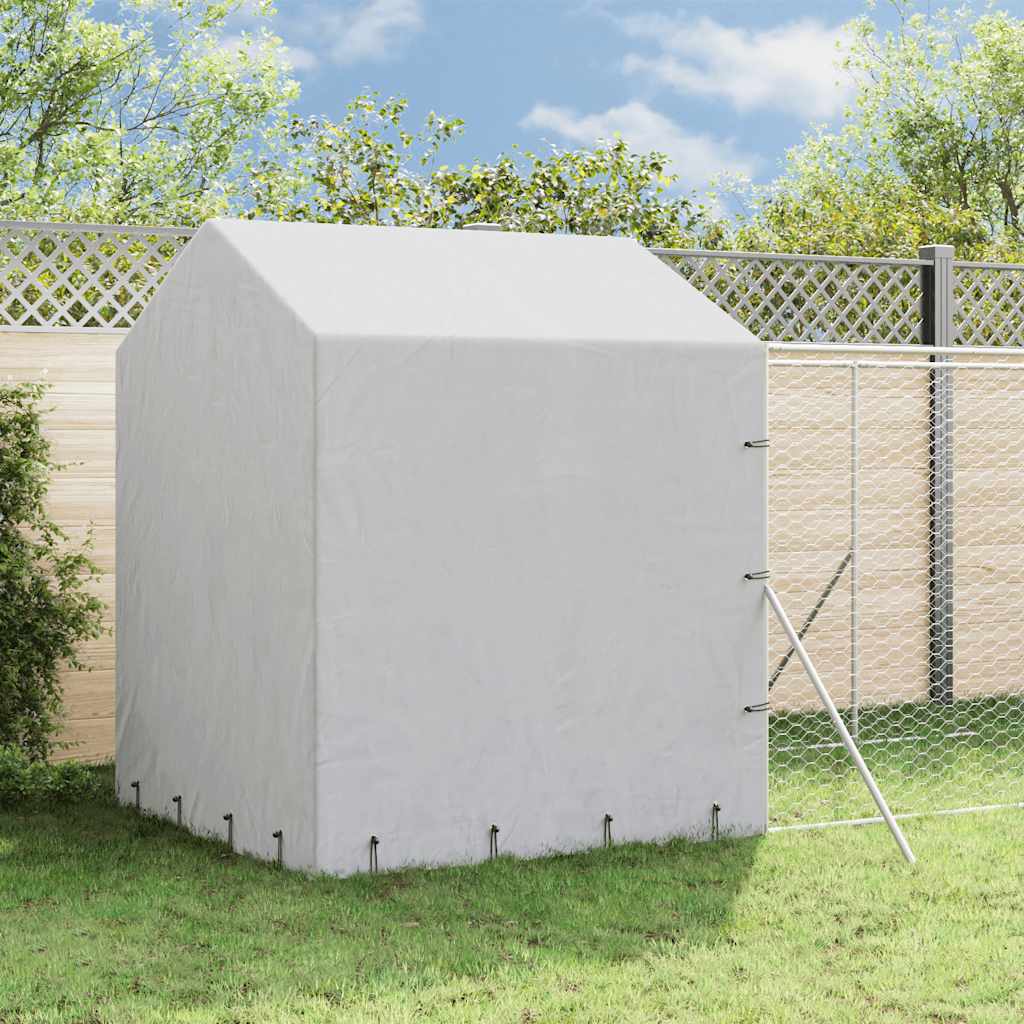 Outdoor Dog Kennel with Roof Silver 2x6x2,5 m Galvanised Steel