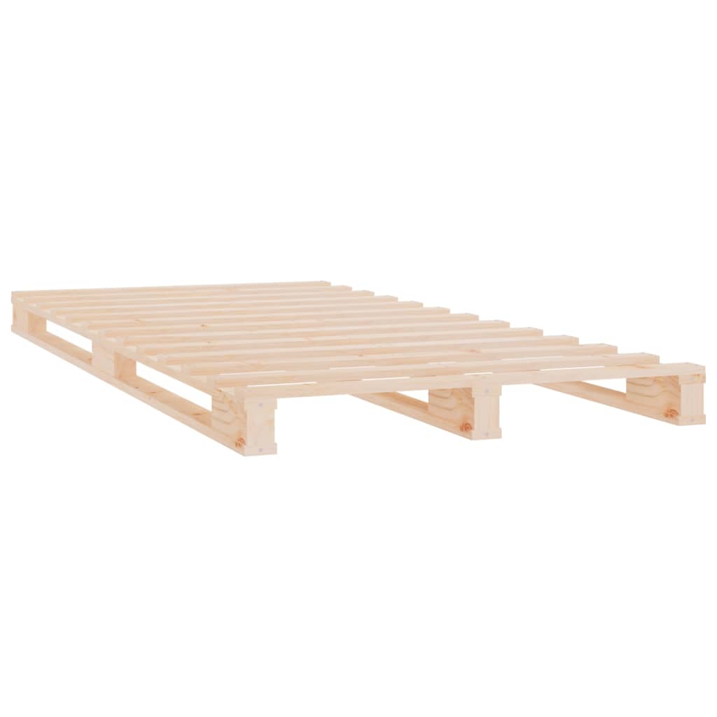 Bed Frame without Mattress 90x190 cm Single Solid Wood Pine Single