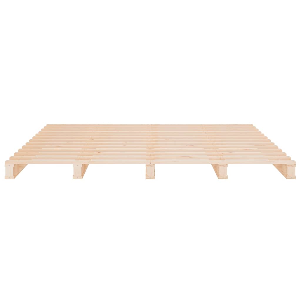 Bed Frame | Natural wood | Solid pine wood (untreated) | 140x190 cm