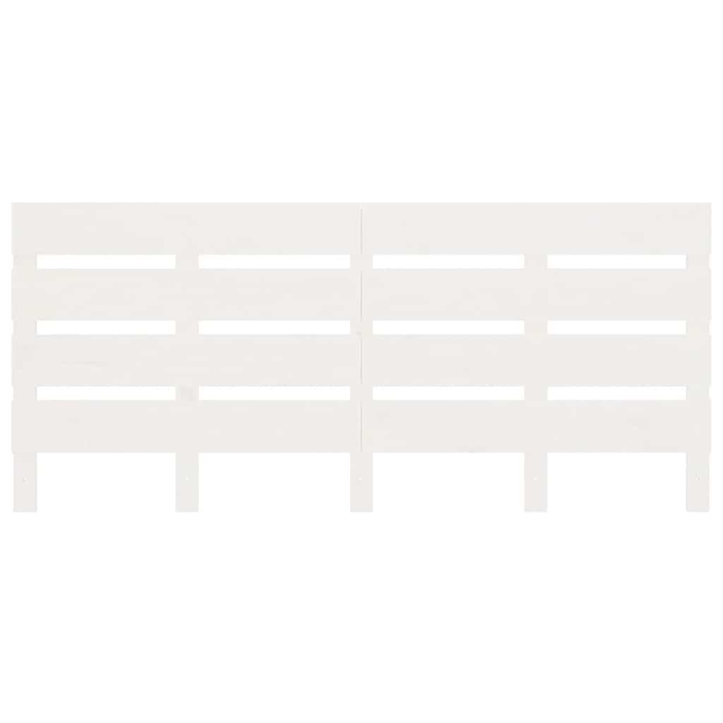 Bed Frame without Mattress White 140x190 cm Solid Wood Pine